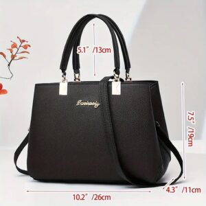 Enhance your style with this elegant shoulder bag featuring a charming bowknot decoration and a sleek, fashionable design. Crafted for versatility and convenience, this handbag includes multiple spacious compartments to keep your essentials organized, whether you’re heading to work, a party, or enjoying daily outings. The stylish look and premium finishing make it a perfect accessory that complements both casual and formal attire, offering beauty, practicality, and lasting comfort